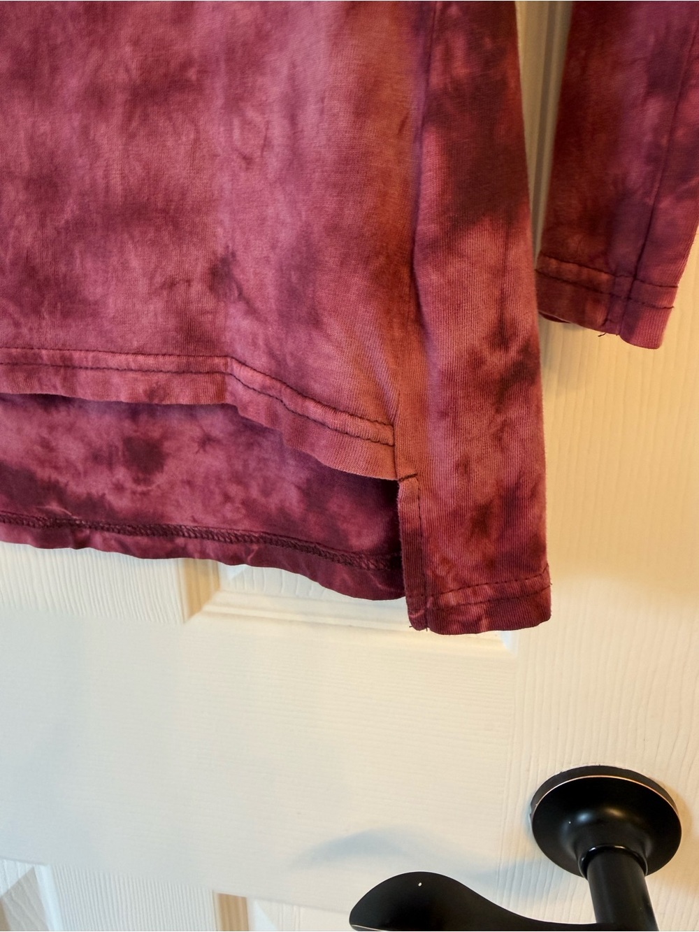 Harley-Davidson Purple Tie-Dye Cold-Shoulder Long Sleeve Top - Picture 4 of 5